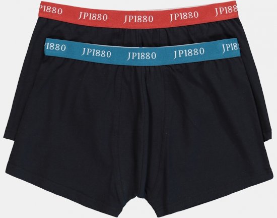 JP1880 FLEXNAMIC OEKO-TEX Boxer Shorts 2-Pack Black - Roupa Interior & natação - Roupa interior Homem Tamanhos Grandes