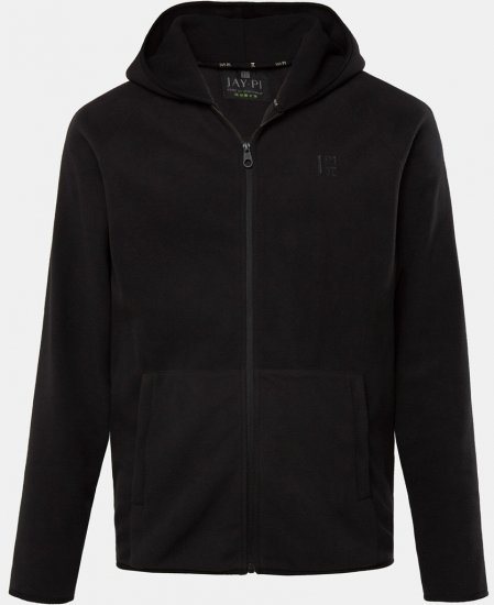 JAY-PI Ultra-light Fleece Jacket Black - Sweatshirts & hoodies - Sweatshirt & Camisolas com Capuz tamanhos grandes