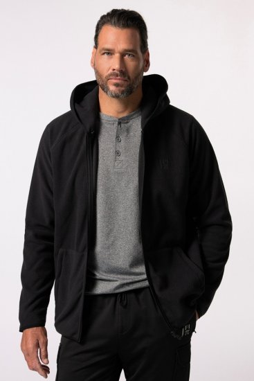 JAY-PI Ultra-light Fleece Jacket Black - Sweatshirts & hoodies - Sweatshirt & Camisolas com Capuz tamanhos grandes