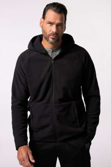JAY-PI Ultra-light Fleece Jacket Black - Sweatshirts & hoodies - Sweatshirt & Camisolas com Capuz tamanhos grandes