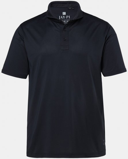 JAY-PI Quickdry Polo Short Sleeve Black - Pólos - Pólos Tamanhos Grandes Homem