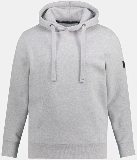 JAY-PI Hoodie with Soft Brushed Interior Grey - Sweatshirts & hoodies - Sweatshirt & Camisolas com Capuz tamanhos grandes