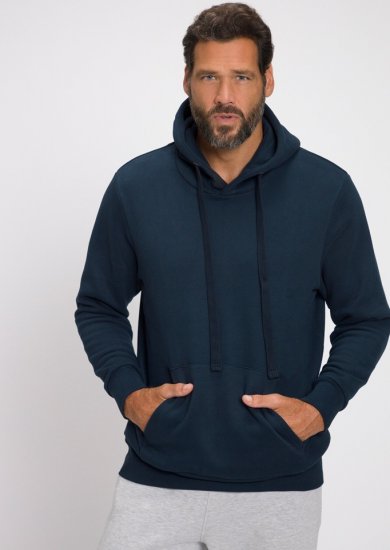 JAY-PI Hoodie with Soft Brushed Interior Navy - Sweatshirts & hoodies - Sweatshirt & Camisolas com Capuz tamanhos grandes
