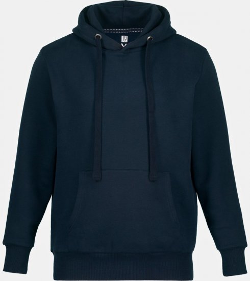 JAY-PI Hoodie with Soft Brushed Interior Navy - Sweatshirts & hoodies - Sweatshirt & Camisolas com Capuz tamanhos grandes
