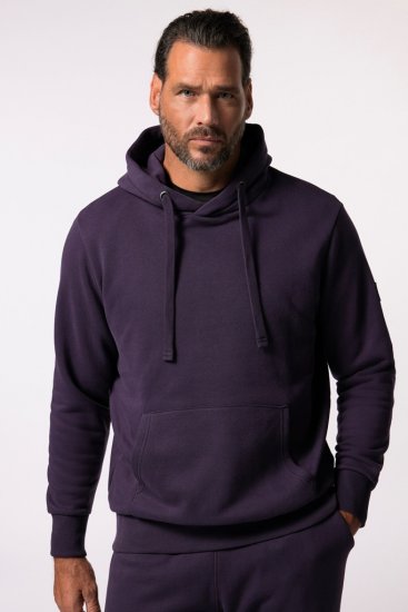 JAY-PI Hoodie with Soft Brushed Interior Purple - Sweatshirts & hoodies - Sweatshirt & Camisolas com Capuz tamanhos grandes