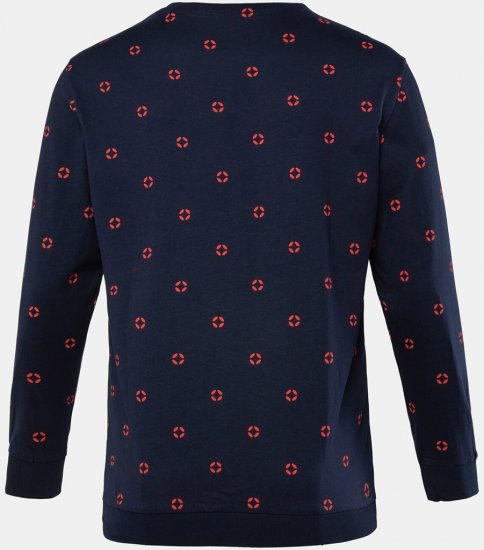JP1880 Two-piece Pyjamas Long Sleeve and Long Trousers Navy - Roupa Interior & natação - Roupa interior Homem Tamanhos Grandes