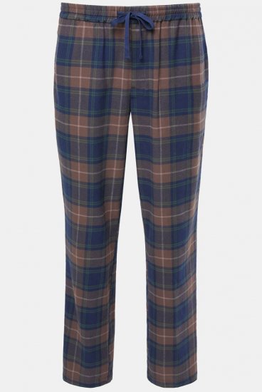 JP1880 Pyjama Trousers Flannel Check Brown - Roupa Interior & natação - Roupa interior Homem Tamanhos Grandes