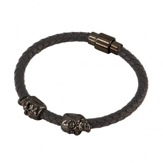 JP1880 Bracelet Skulls Black - Acessórios - 