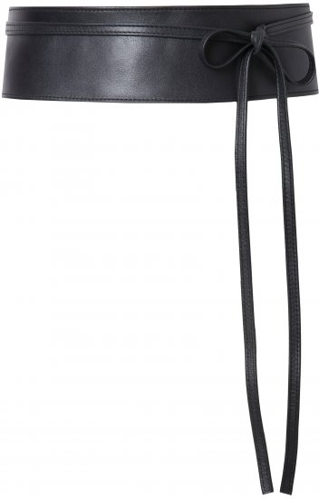 Ulla Popken Tie Belt Black - Cintos de mulher - 