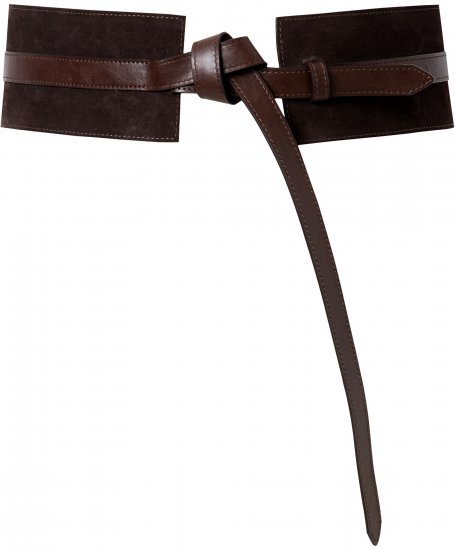 Ulla Popken Tie Belt Mocha - Cintos de mulher - 