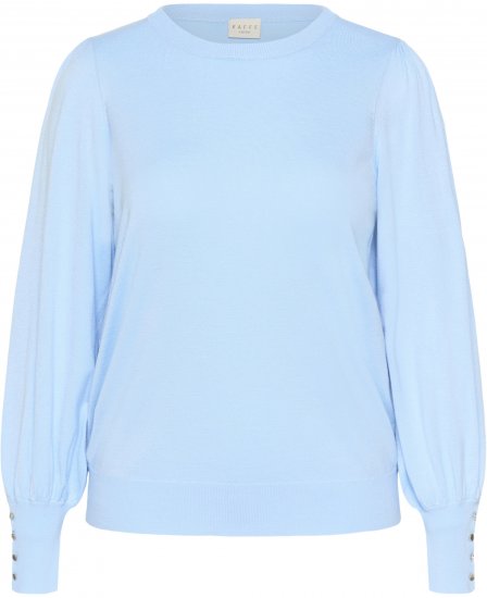 Kaffe Curve Lizzy Camisola de manga comprida Azul - Pullovers e Malhas - 