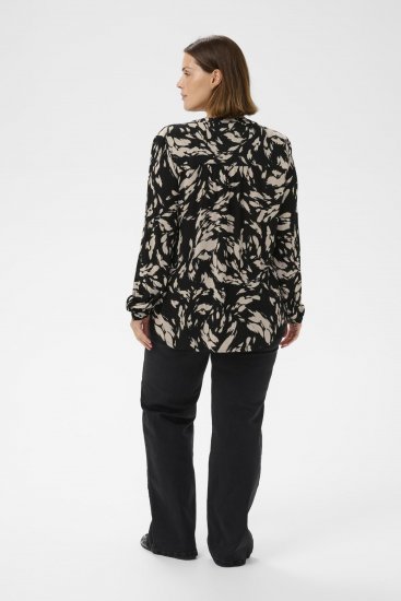 Kaffe Curve Mila Ami Blusa Preto - Blusas e Túnicas - 