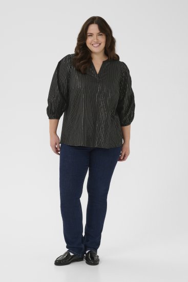 Kaffe Curve Luisa Blouse Black Deep - Blusas - 