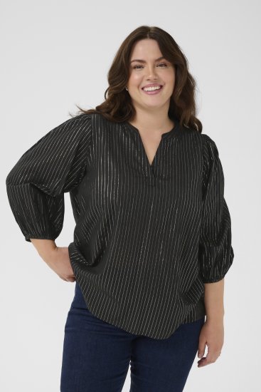 Kaffe Curve Luisa Blouse Black Deep - Blusas - 