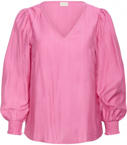 Kaffe Curve Sofia Blouse Pink Power - Blusas - 