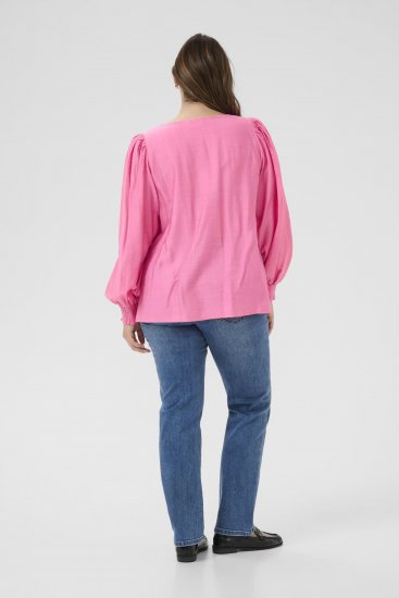 Kaffe Curve Sofia Blouse Pink Power - Blusas - 