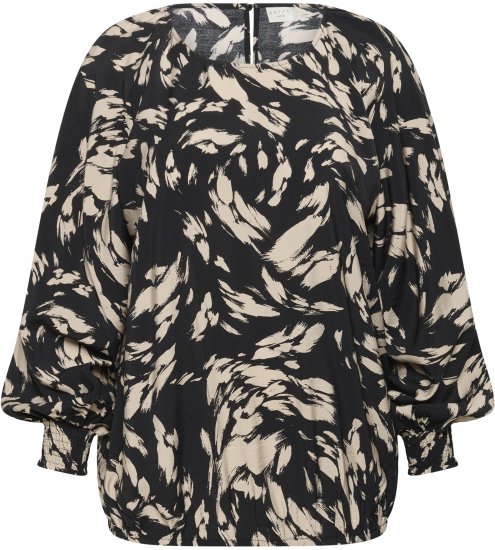 Kaffe Curve Olla Blusa de manga comprida Preto - Blusas e Túnicas - 