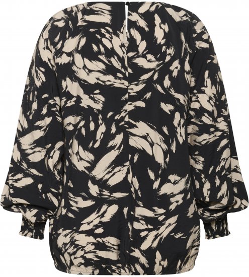 Kaffe Curve Olla Blusa de manga comprida Preto - Blusas e Túnicas - 