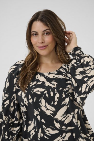 Kaffe Curve Olla Blusa de manga comprida Preto - Blusas e Túnicas - 