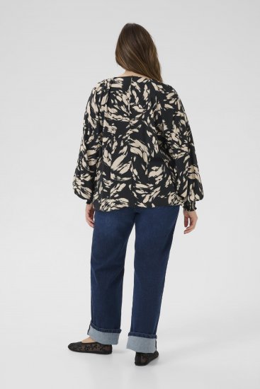 Kaffe Curve Olla Blusa de manga comprida Preto - Blusas e Túnicas - 