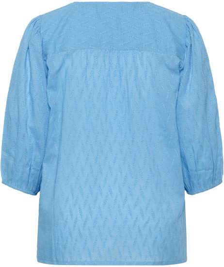 Kaffe Curve Gabby Blouse Azure Blue - Blusas - 
