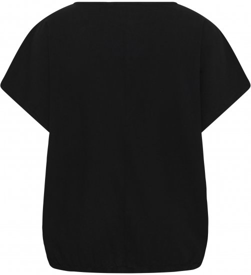 Kaffe Curve Nana Blusa de manga curta Preto - Blusas e Túnicas - 