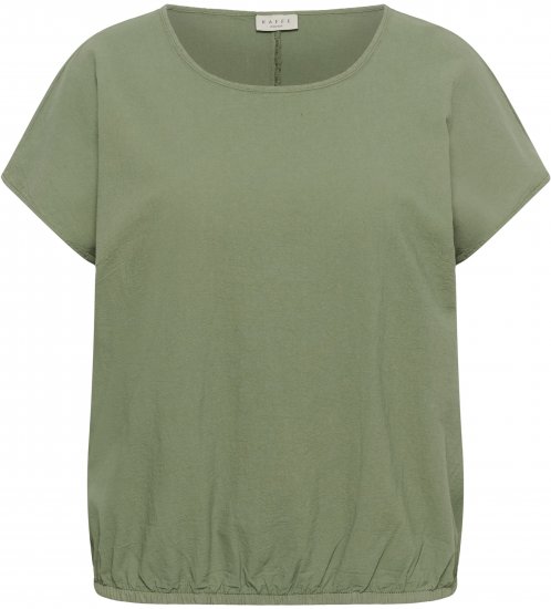 Kaffe Curve Nana Blusa de manga curta Verde - Blusas e Túnicas - 