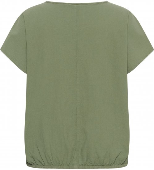 Kaffe Curve Nana Blusa de manga curta Verde - Blusas e Túnicas - 