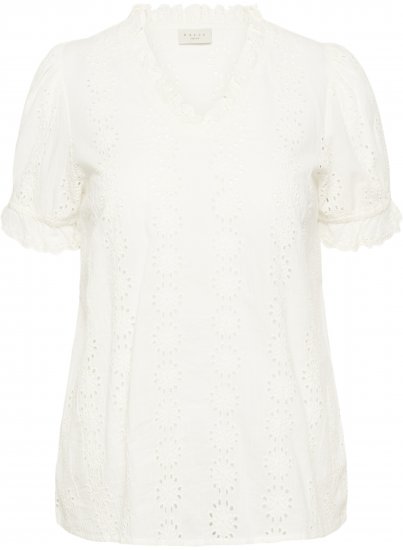 Kaffe Curve Dina Blouse White - Blusas - 