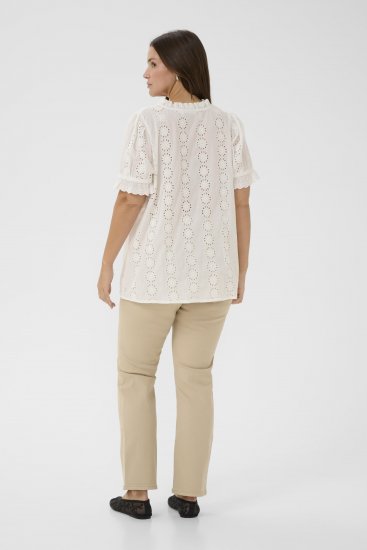 Kaffe Curve Dina Blouse White - Blusas - 