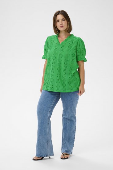 Kaffe Curve Dina Blouse Bright Green - Blusas - 
