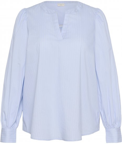 Kaffe Curve Juda Blouse Nantucket Breeze Stripe Blue - ROUPA PARA MULHER 40-66 - 