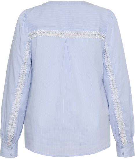 Kaffe Curve Juda Blouse Nantucket Breeze Stripe Blue - ROUPA PARA MULHER 40-66 - 
