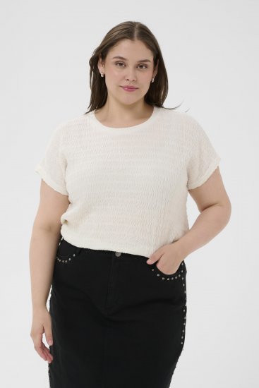 Kaffe Curve Felice Blouse Chalk - Blusas - 