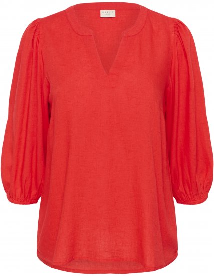 Kaffe Curve Mille Blouse Poppy Red - Blusas - 