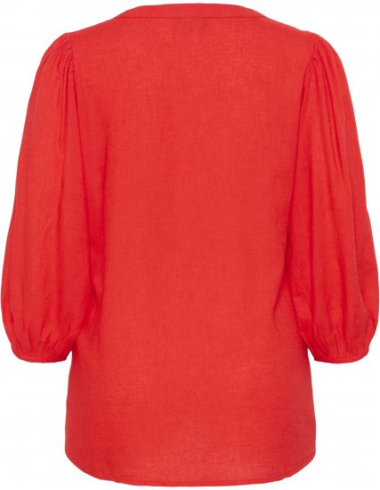 Kaffe Curve Mille Blouse Poppy Red - Blusas - 