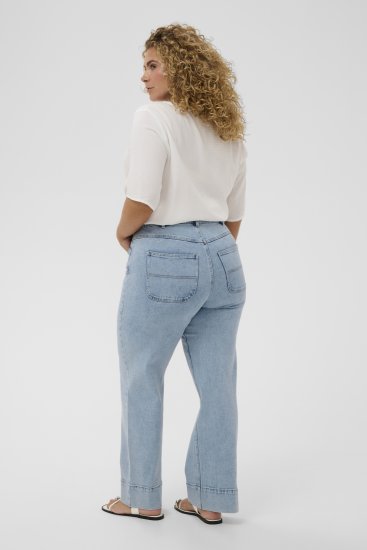 Kaffe Curve Mina Lace Blouse Chalk White - Blusas e Túnicas - 