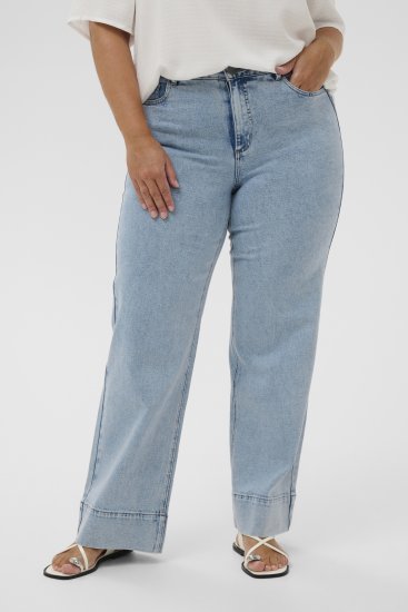 Kaffe Curve Mina Lace Blouse Chalk White - Blusas e Túnicas - 