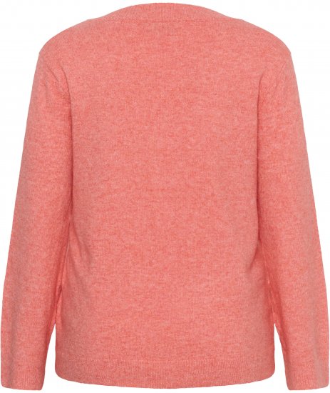 Kaffe Curve Jilanda V-Neck Pullover Red - Pullovers e Malhas - 