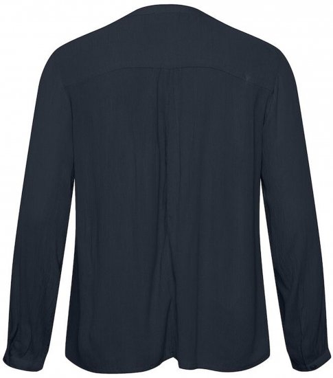 Kaffe Curve Ami Manga comprida Blusa Azul-marinho meia-noite - T-shirts - 