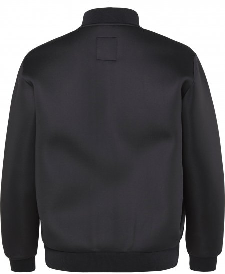 JP1880 College Jacket Scuba Fabric with Zipper Black - Casacos - Casacos Homem Tamanhos Grandes