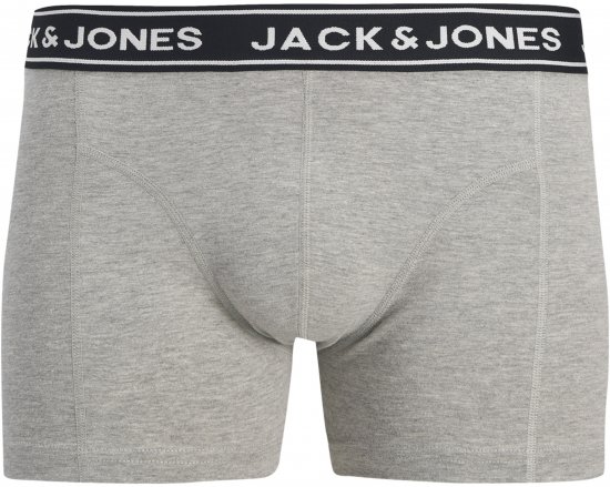 Jack & Jones Hector Solid Trunks 5-Pack Grey - Boxers - Boxers Homem Tamanhos Grandes