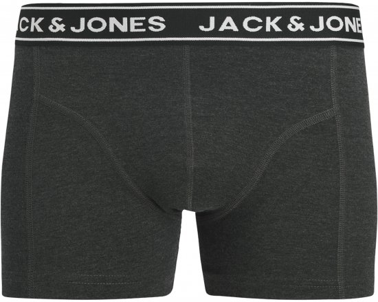 Jack & Jones Hector Solid Trunks 3-Pack Navy/Red/Grey - Boxers - Boxers Homem Tamanhos Grandes