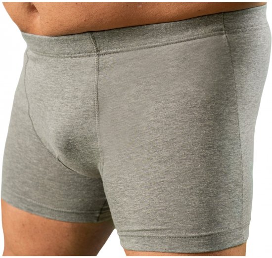 20 Nodi 978 Stretch Cotton Boxer with Internal Elastic Band Grey - Boxers - Boxers Homem Tamanhos Grandes