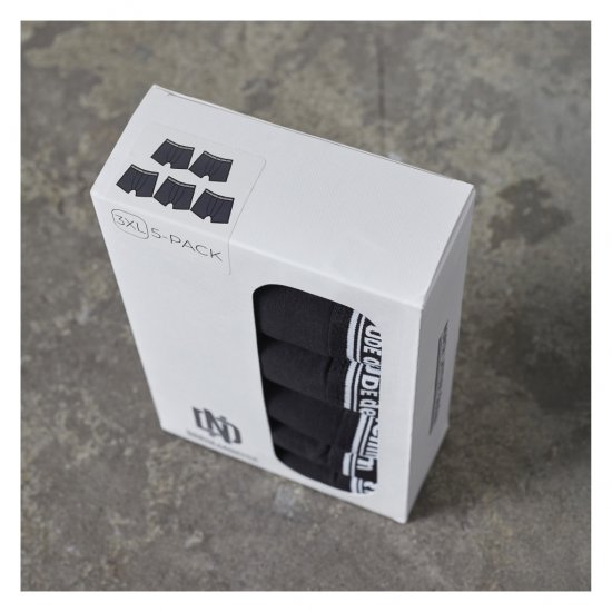 North Latitude 5-Pack Boxershorts Black - Boxers - Boxers Homem Tamanhos Grandes