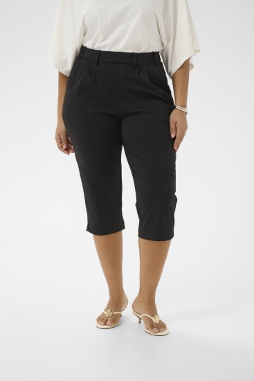 Kaffe Curve Jenna Capri Pants Black - Calças - 