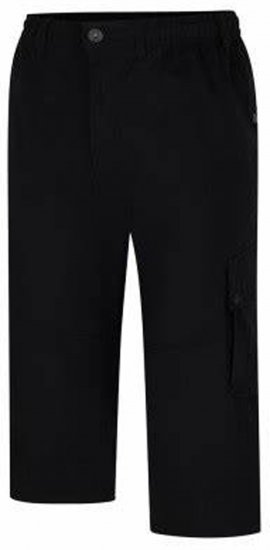 Espionage TR062 Ripstop 3/4 Cargp Trousers Black - Calças cargo - Calças Cargo Tamanhos Grandes Homem
