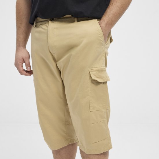 North Latitude 51136 Capri Shorts Beige - Calções - Calções Homem Tamanhos Grandes