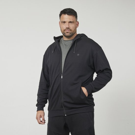 North Latitude 61325 Cardigan Com Capuz Preto - Sweatshirts & hoodies - Sweatshirt & Camisolas com Capuz tamanhos grandes