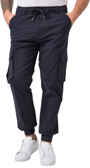 JP1880 Stretchy FLEXNAMIC Cargo Pants Navy - Calças cargo - Calças Cargo Tamanhos Grandes Homem